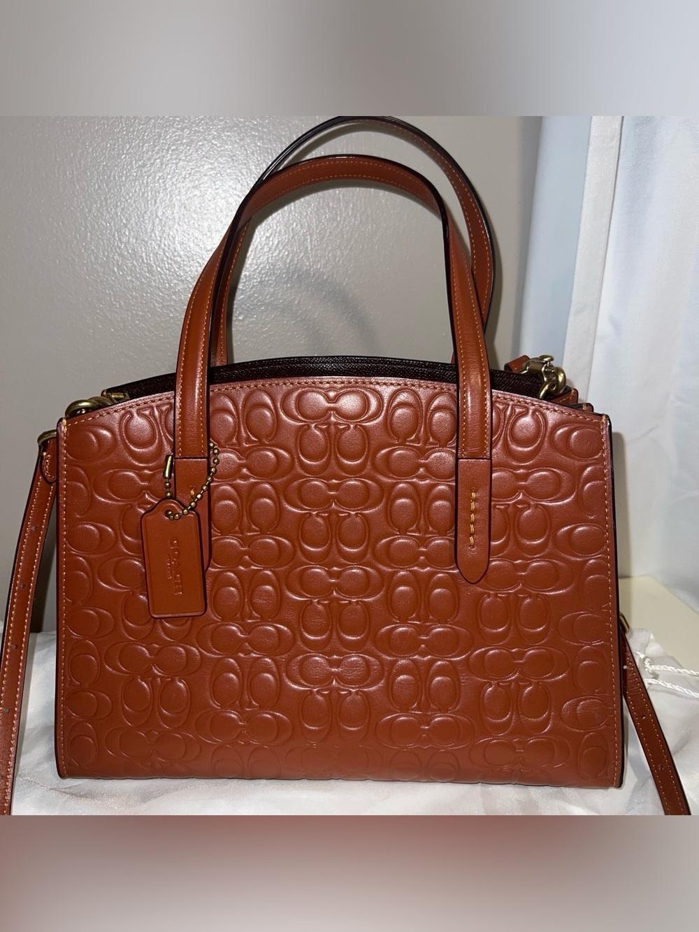 Coach Charlie Carryall 28 in Signature Leather